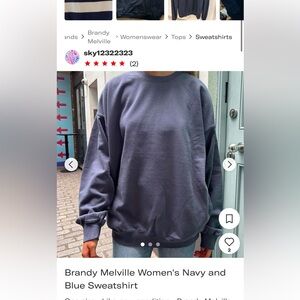 Brandy Melville Oversized Erica Sweatshirt